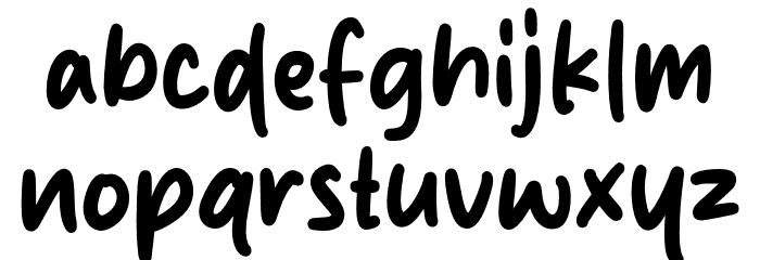 Midnight Sunday Font LOWERCASE