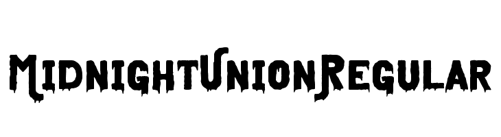 Midnight Union Regular  フリーフォントのダウンロード