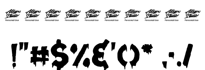 Midnight Union Regular Font OTHER CHARS