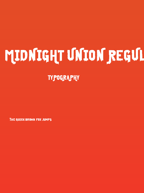Midnight Union Regular Poster