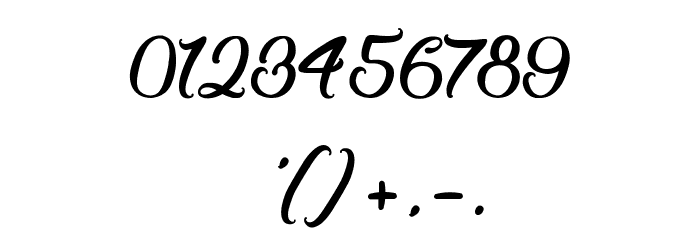 Midnight Valentine Font OTHER CHARS