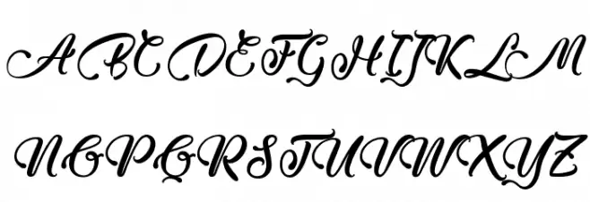 Midnight Valentine Schriftart Groß