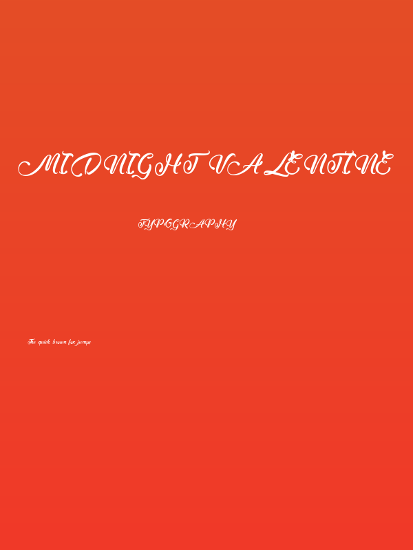 Midnight Valentine Poster