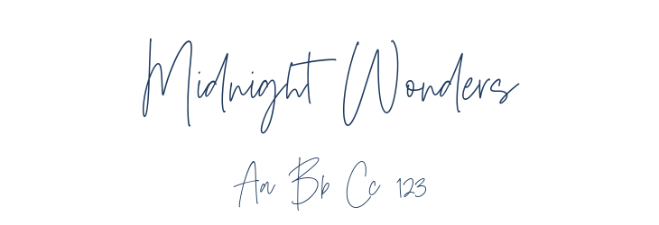 Midnight Wonders Font Preview
