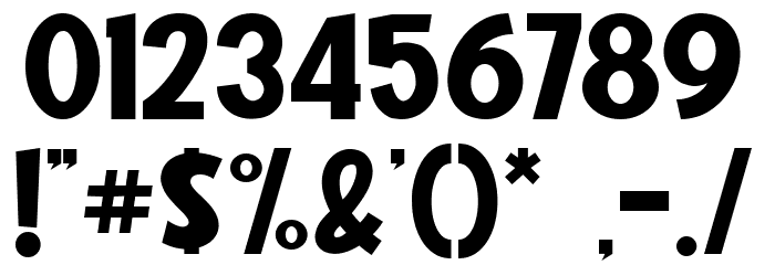 Midnight Workers Font OTHER CHARS