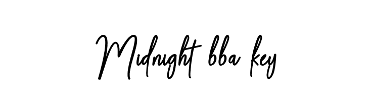 Midnight bba key  Frei Schriftart Herunterladen