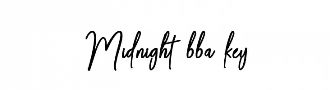 Midnight bba key  Frei Schriftart Herunterladen