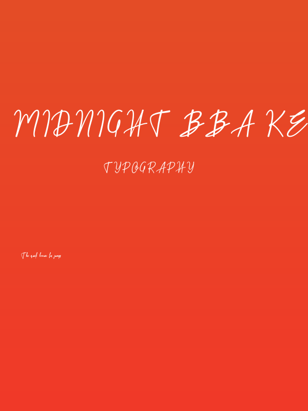Midnight bba key Poster