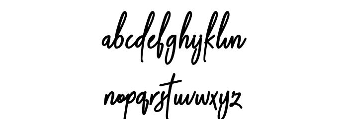 Midnight bba key Font LOWERCASE