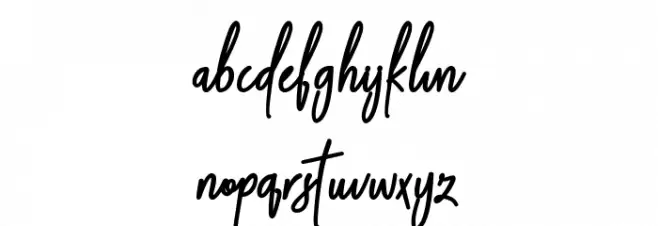 Midnight bba key Schriftart Kleinbuchstaben