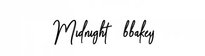 Midnight-bbakey  Frei Schriftart Herunterladen