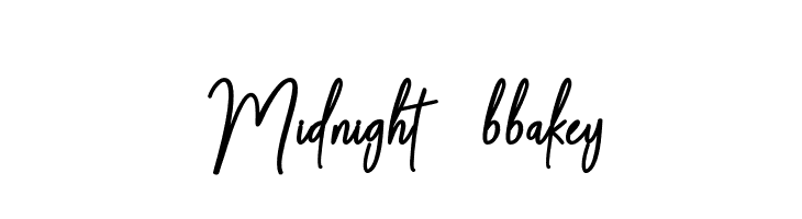 Midnight-bbakey  Frei Schriftart Herunterladen
