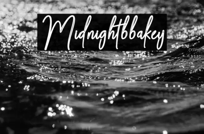 Midnight-bbakey Font examples