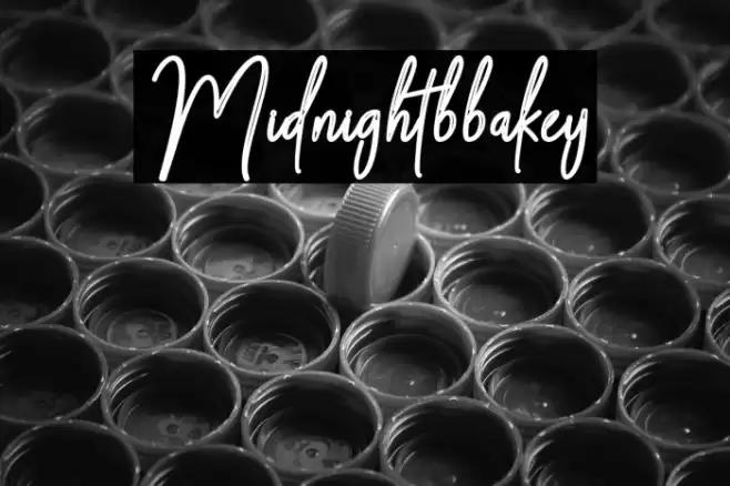 Midnight-bbakey Font examples