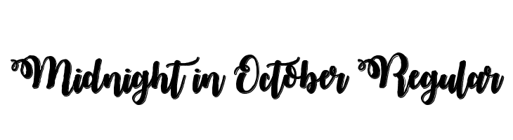 Midnight in October Regular Schriftart