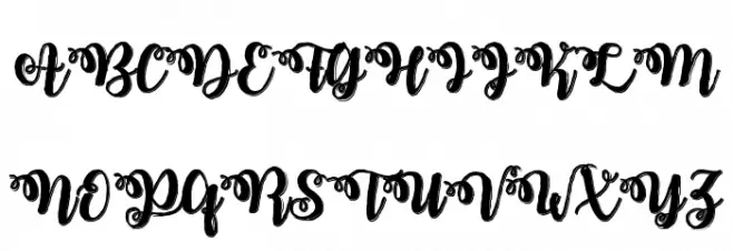 Midnight in October Regular フォント 大文字