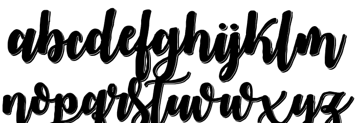 Midnight in October Regular Schriftart Kleinbuchstaben