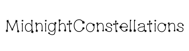 MidnightConstellations Font