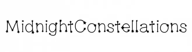 MidnightConstellations  Скачать бесплатные шрифты