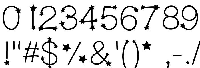 MidnightConstellations Font OTHER CHARS