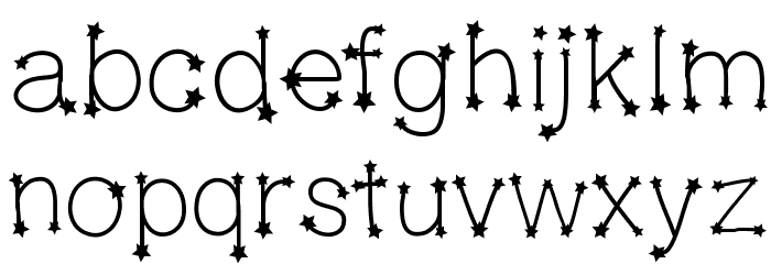 MidnightConstellations Font LOWERCASE