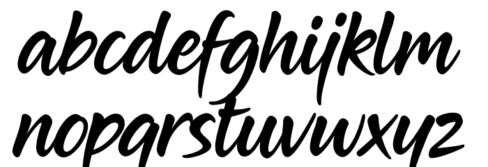 MidnightDrive-Two Font LOWERCASE
