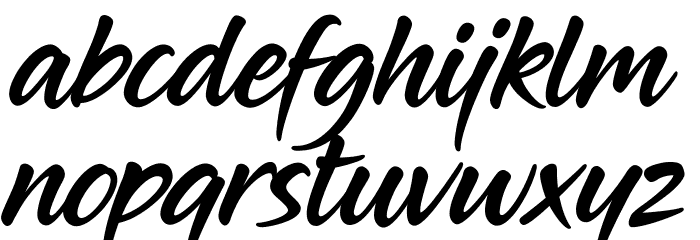 MidnightDrive Font LOWERCASE