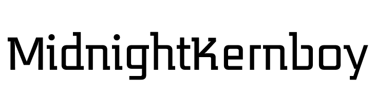 MidnightKernboy Шрифта