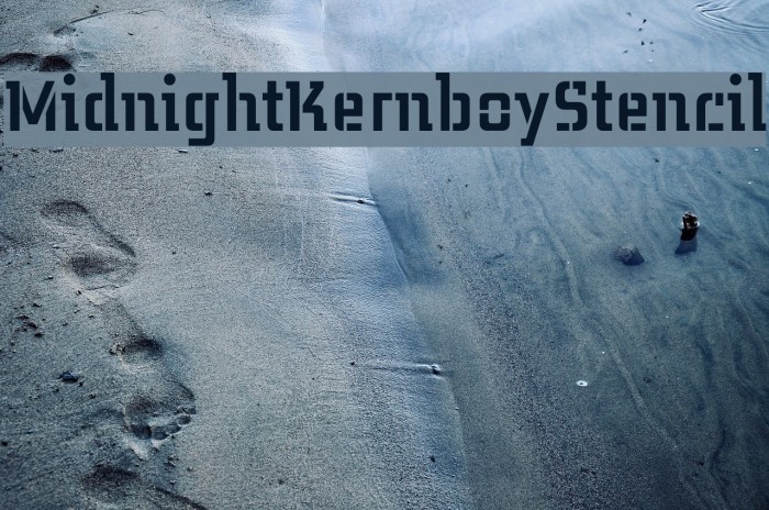 MidnightKernboyStencil Font examples