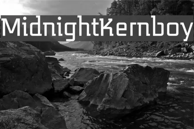 MidnightKernboy Шрифта examples