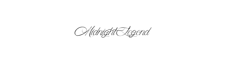 MidnightLegend Font