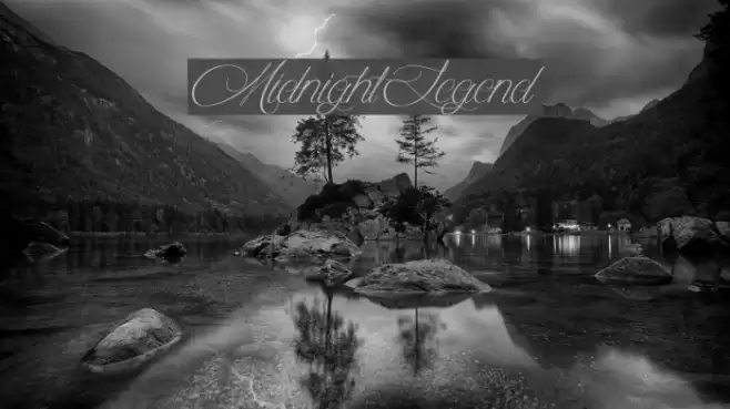 MidnightLegend Font examples