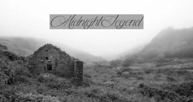 MidnightLegend Font examples
