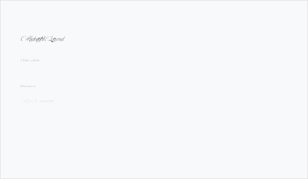 MidnightLegend Business Card