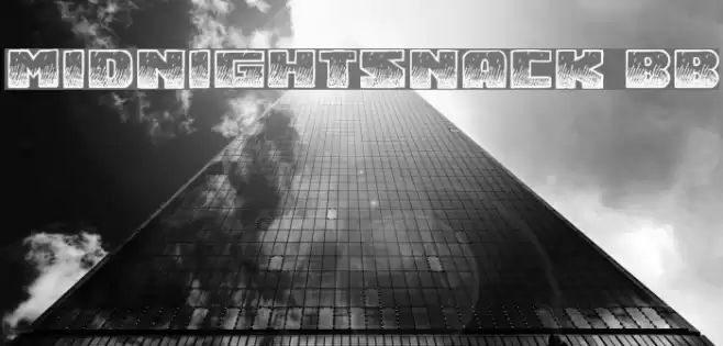 MidnightSnack BB Font examples