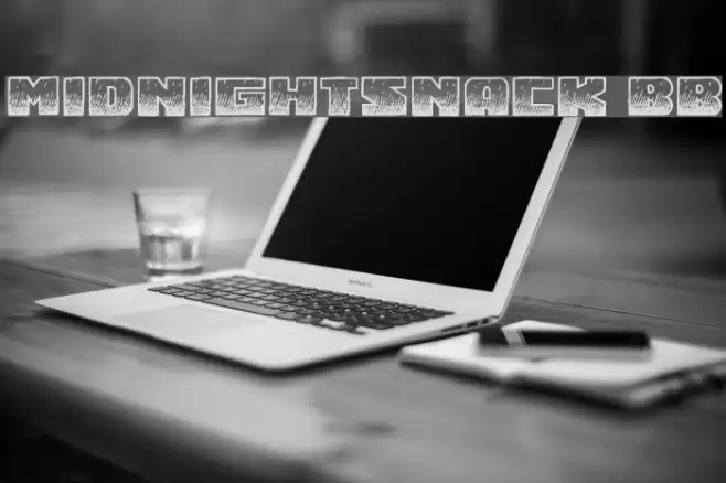 MidnightSnack BB Font examples