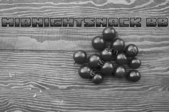 MidnightSnack BB Font examples