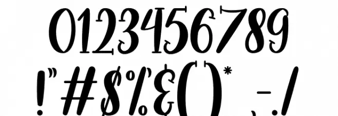 MidnightStoryRegular Font OTHER CHARS