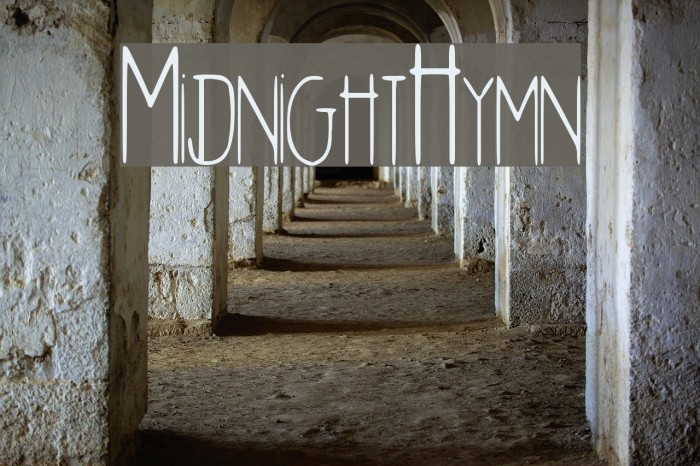 Midnight_Hymn Font examples