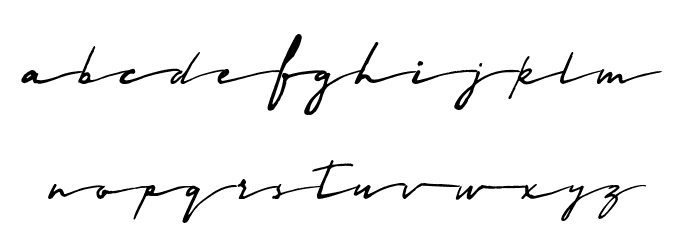 Midnightcali Font LOWERCASE