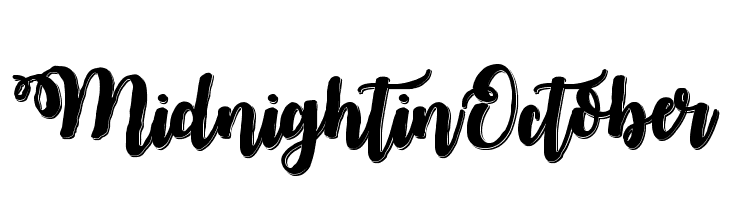 MidnightinOctober Шрифта