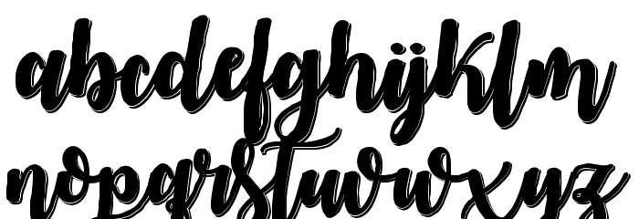 MidnightinOctober Font LOWERCASE