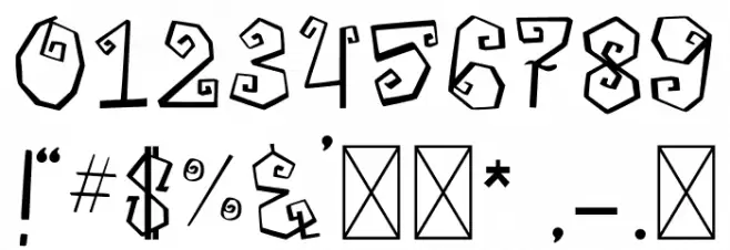 Midnightman Шрифта ДРУГИЕ символов