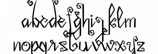 Midnightman Font Litere mici