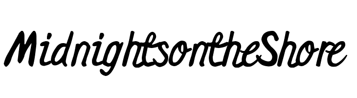 Midnights on the Shore Font