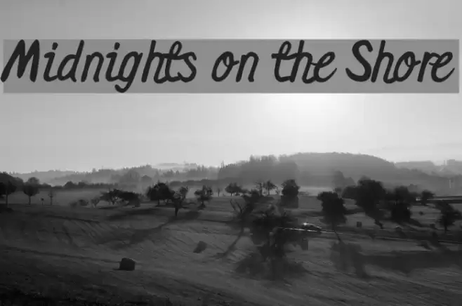 Midnights on the Shore Schriftart examples