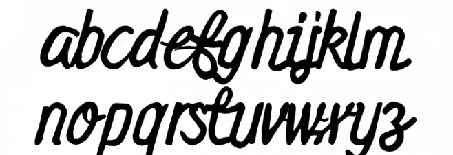 Midnights on the Shore Schriftart Kleinbuchstaben