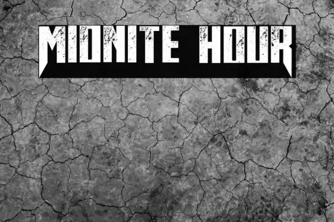 Midnite Hour Font examples