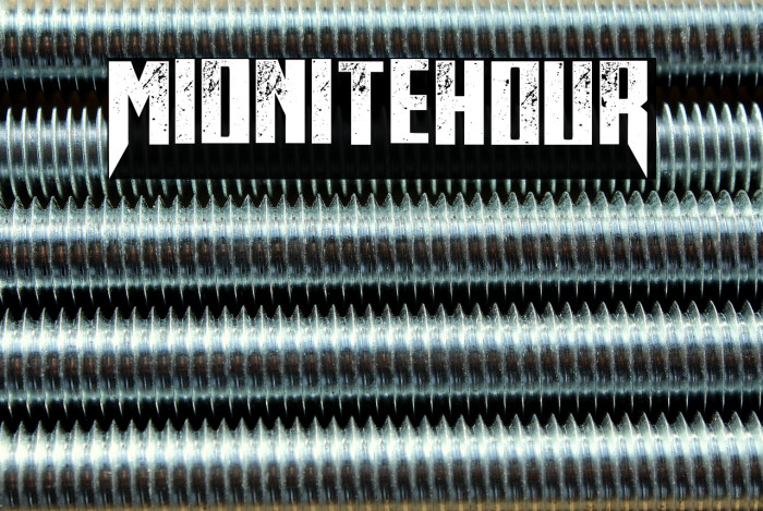 MidniteHour Font examples