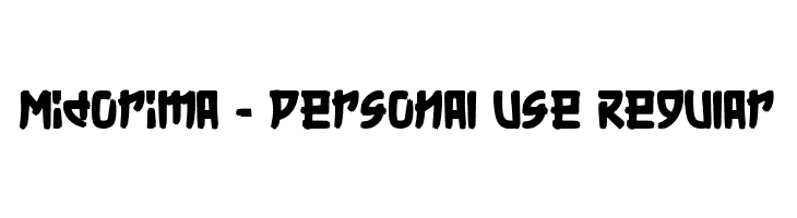 Midorima - Personal Use Regular  नि: शुल्क फ़ॉन्ट्स डाउनलोड
